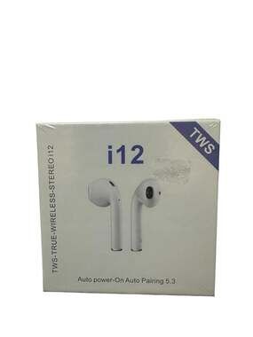 i12 TWS True Wireless Stereo Earbuds Bluetooth 5.3 Auto Power-On Auto Pairing